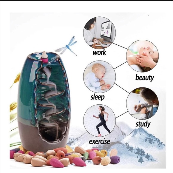 Waterfall ceramic burner with 150 cones - Picture 2 of 5